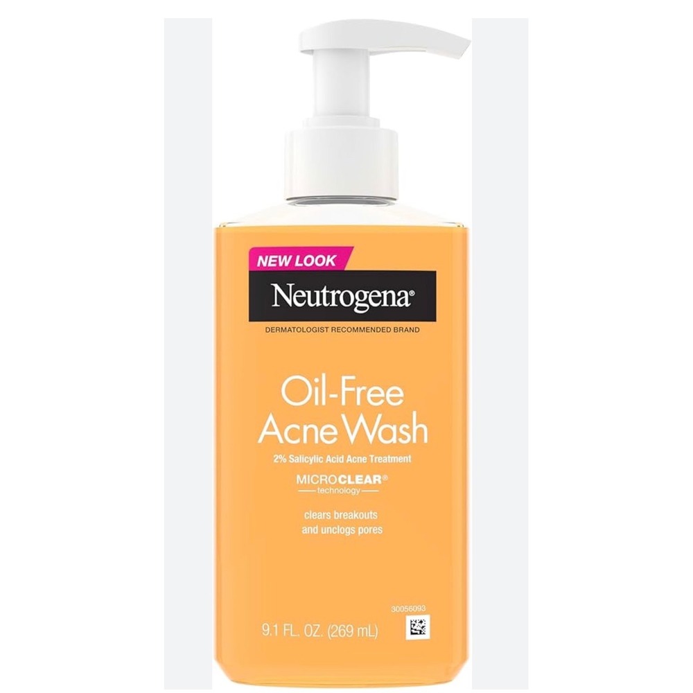 Neutrogena Face Wash Oil-Free Acne Wash 2% Salicylic Acid MicroClear 9.1 oz‎ New